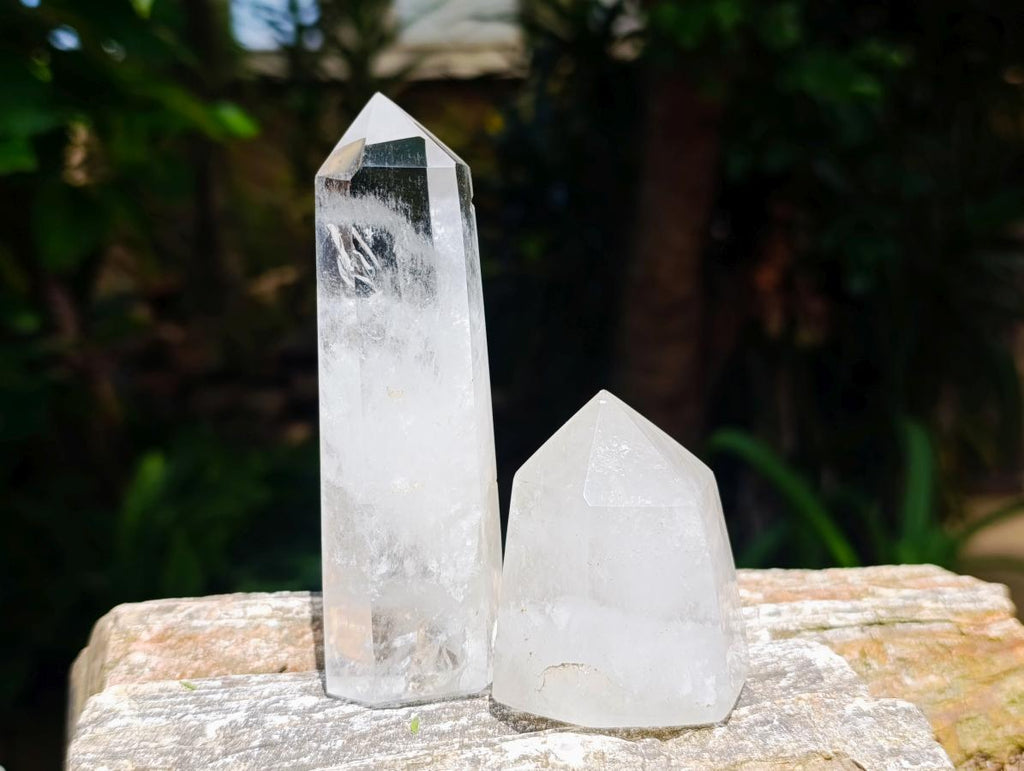 Polished Mixed Quartz Points x 6 From Madagascar - Toprock Gemstones and Minerals 