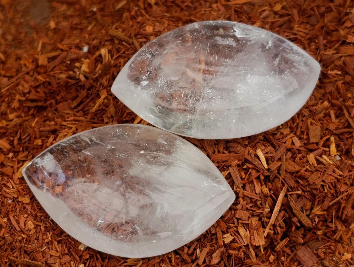 Polished Rock Crystal Quartz "Angel Tears" Free Forms x 35 From Madagascar - Toprock Gemstones and Minerals 