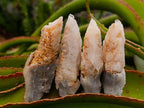 Natural Drusy Quartz Coated Spearhead Calcite Crystals x 35 From Albert's Mountain, Lesotho - Toprock Gemstones and Minerals 