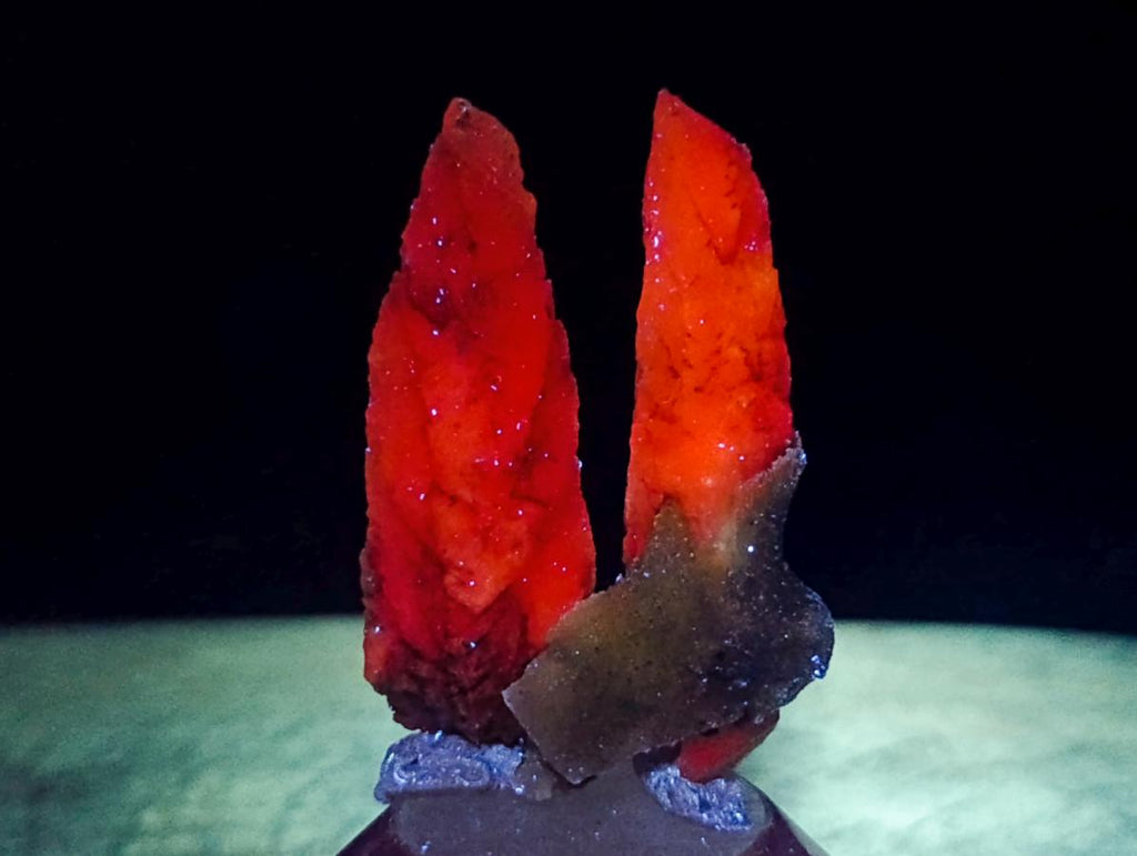 Natural Drusy Quartz Coated Spearhead Calcite Crystals x 35 From Albert's Mountain, Lesotho - Toprock Gemstones and Minerals 
