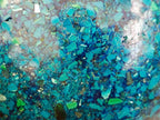 Hand Made Conglomerate Chrysocolla Spheres With Azurite And Malachite x 2 From Congo - Toprock Gemstones and Minerals 