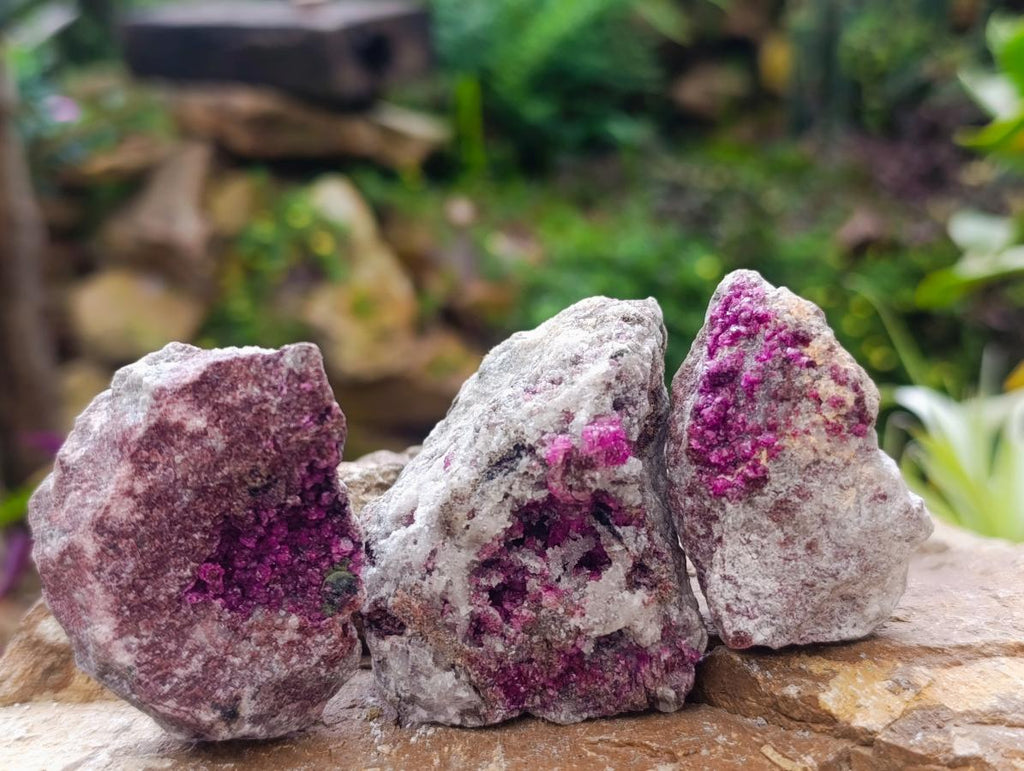 Natural Salrose Cobaltoan Dolomite Specimens x 12 From Kakanda, Congo - Toprock Gemstones and Minerals 