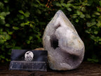 Polished Blue Lace Agate Standing Free Form x 1 From Nsanje, Malawi - Toprock Gemstones and Minerals 