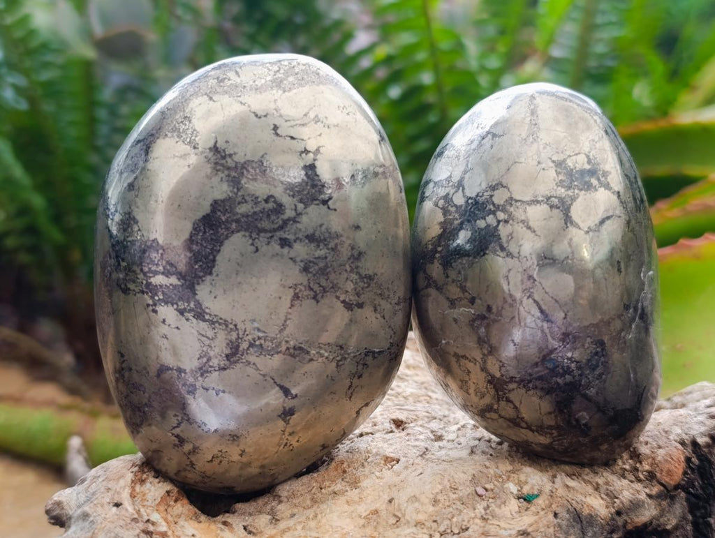 Polished XL Basalt Pharaoh Stone Galet Free Forms x 4 From Iron Duke Mine, Zimbabwe - Toprock Gemstones and Minerals 