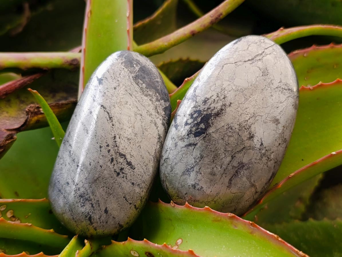 Polished XL Basalt Pharaoh Stone Galet Free Forms x 4 From Iron Duke Mine, Zimbabwe - Toprock Gemstones and Minerals 