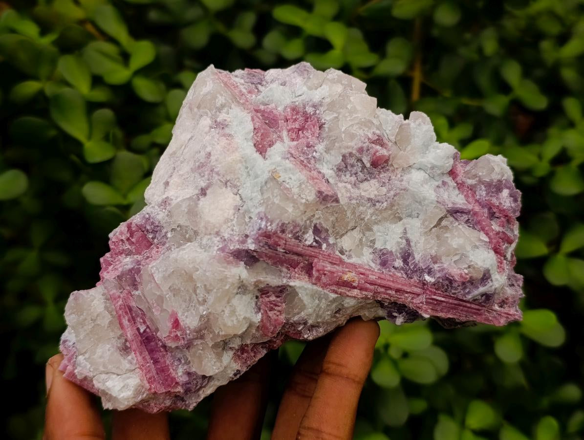 Natural Pink Rubellite Tourmaline Specimens x 2 From Karibib, Namibia - Toprock Gemstones and Minerals 