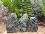 Polished Emerald Mica 'Mutokolite' Standing Display Pieces x 7 From Mutoko, Zimbabwe - Toprock Gemstones and Minerals 