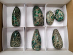 Polished Emerald Mica 'Mutokolite' Standing Display Pieces x 7 From Mutoko, Zimbabwe - Toprock Gemstones and Minerals 