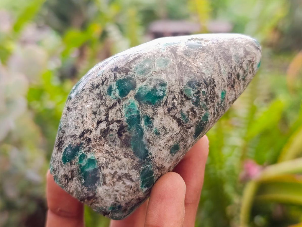 Polished Emerald Mica 'Mutokolite' Standing Display Pieces x 7 From Mutoko, Zimbabwe - Toprock Gemstones and Minerals 