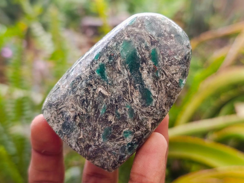 Polished Emerald Mica 'Mutokolite' Standing Display Pieces x 7 From Mutoko, Zimbabwe - Toprock Gemstones and Minerals 