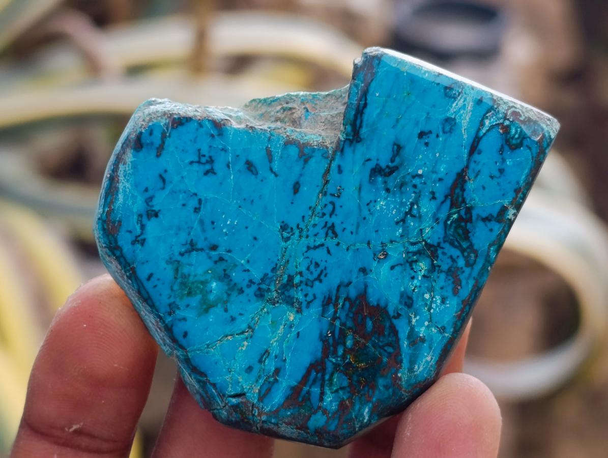 Polished One Side Shattuckite Slices x 17 From Kaokoveld, Namibia - Toprock Gemstones and Minerals 