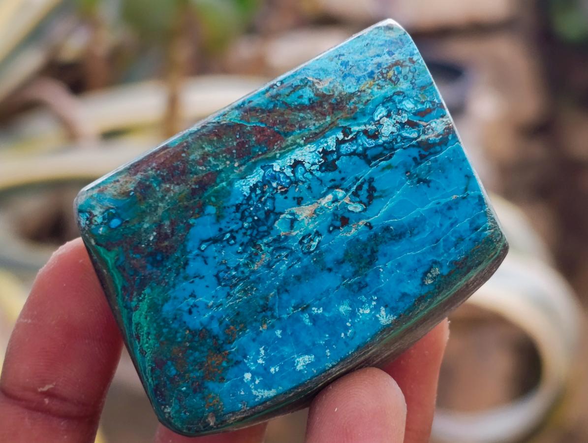 Polished One Side Shattuckite Slices x 17 From Kaokoveld, Namibia - Toprock Gemstones and Minerals 