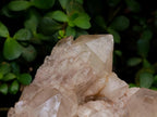 Natural Large Cascading White Phantom Smokey Luena Quartz Clusters x 2 From Luena, Congo - Toprock Gemstones and Minerals 