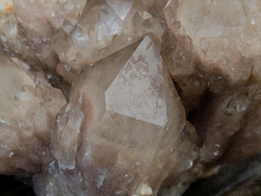Natural Large Cascading White Phantom Smokey Luena Quartz Clusters x 2 From Luena, Congo - Toprock Gemstones and Minerals 