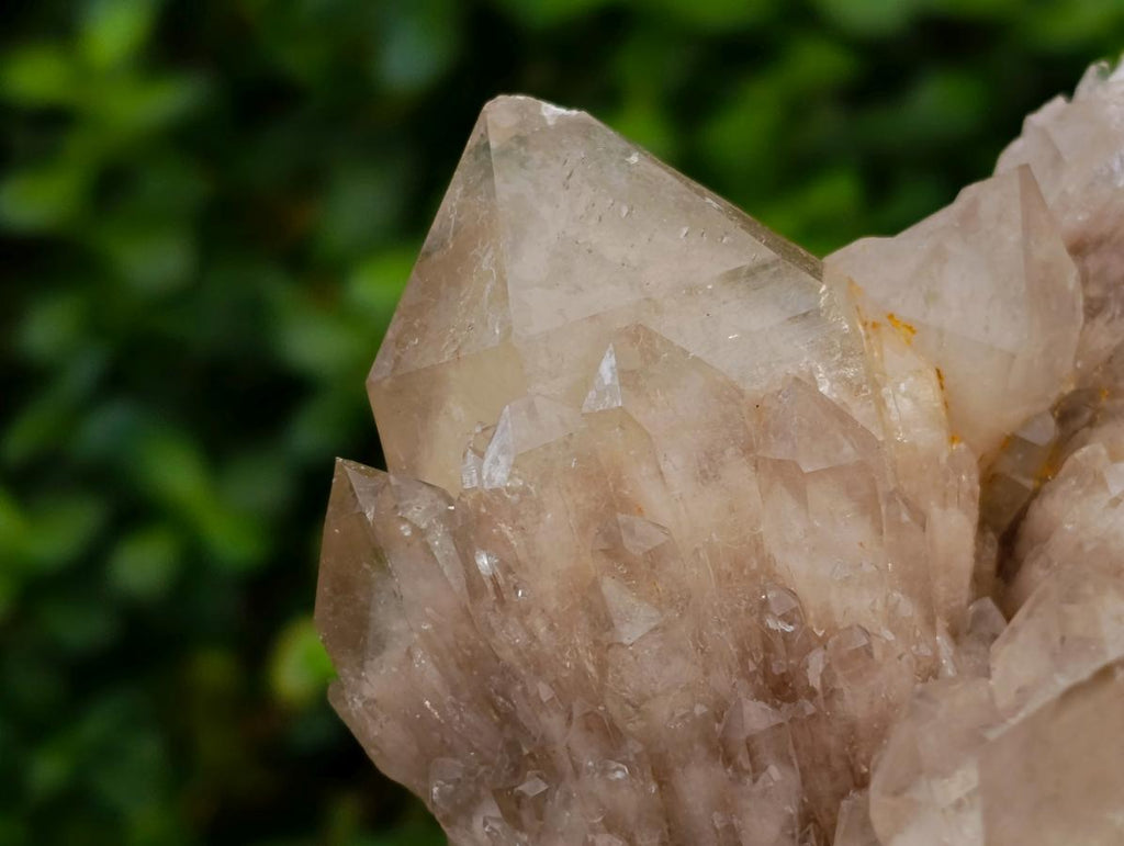 Natural Large Cascading White Phantom Smokey Luena Quartz Clusters x 2 From Luena, Congo - Toprock Gemstones and Minerals 