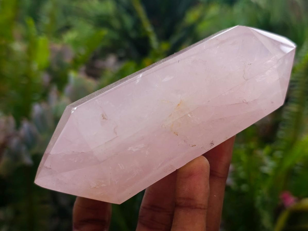 Polished Double Terminated Gemmy Rose Quartz Crystals x 4 From Madagascar - Toprock Gemstones and Minerals 
