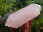 Polished Double Terminated Gemmy Rose Quartz Crystals x 4 From Madagascar - Toprock Gemstones and Minerals 
