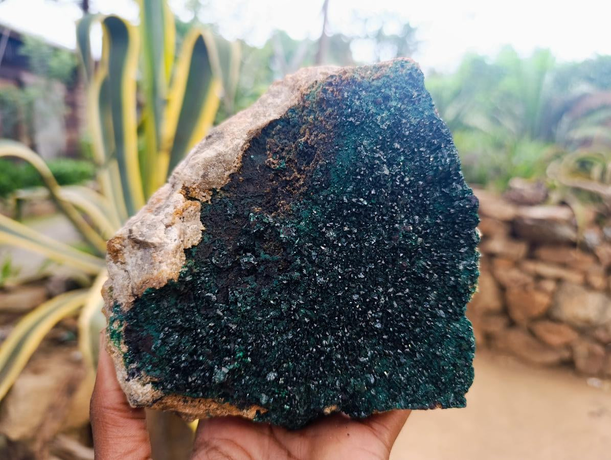 Natural Large Crystalline Malachite Specimen x 1 From Tenke Fungurume, Congo - Toprock Gemstones and Minerals 