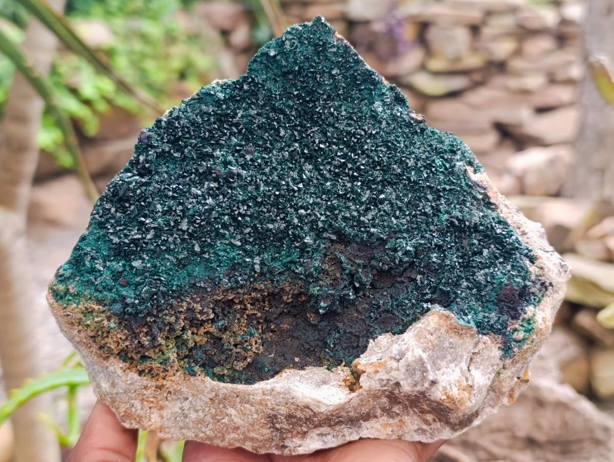 Natural Large Crystalline Malachite Specimen x 1 From Tenke Fungurume, Congo - Toprock Gemstones and Minerals 