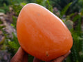 Polished Orange Twist Calcite Standing Free Forms x 2 From Maevantanana, Madagascar - Toprock Gemstones and Minerals 