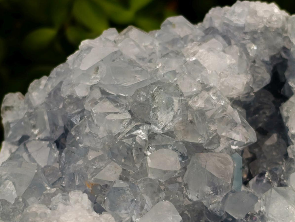 Natural Blue Celestite Geode Specimens x 2 From Sakoany, Madagascar - Toprock Gemstones and Minerals 