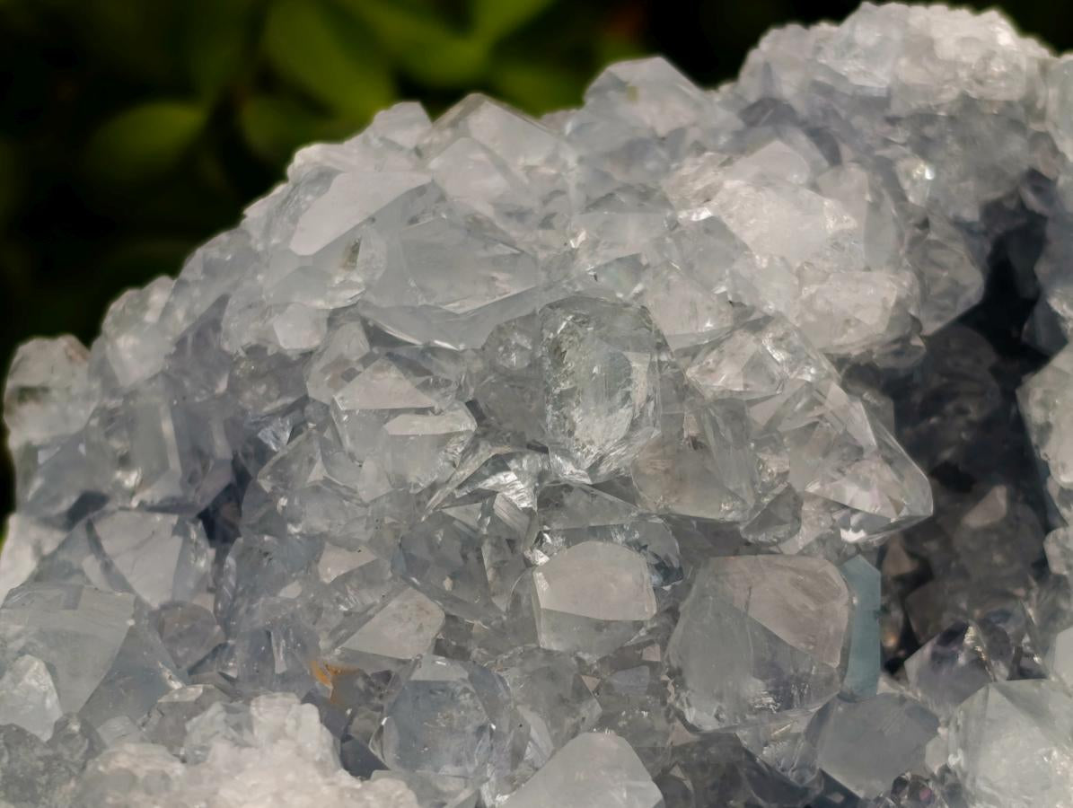 Natural Blue Celestite Geode Specimens x 2 From Sakoany, Madagascar - Toprock Gemstones and Minerals 