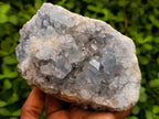 Natural Blue Celestite Geode Specimens x 2 From Sakoany, Madagascar - Toprock Gemstones and Minerals 