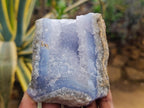 Natural Blue Lace Agate Geode Specimens x 8 From Nsanje, Malawi - Toprock Gemstones and Minerals 