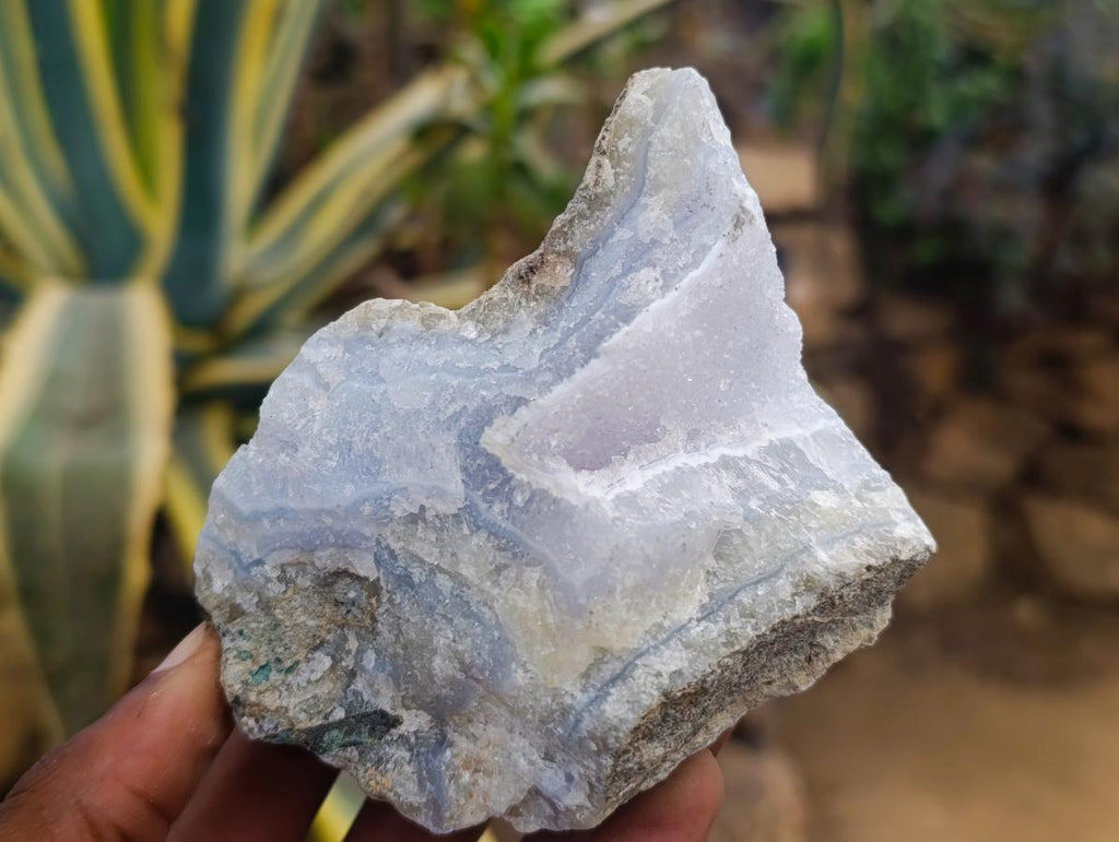 Natural Blue Lace Agate Geode Specimens x 8 From Nsanje, Malawi - Toprock Gemstones and Minerals 