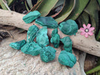 Natural Botryoidal Malachite Specimens x 12 From Congo - Toprock Gemstones and Minerals 