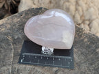 Polished Gemmy Girasol Rose Quartz Hearts x 3 From Madagascar - Toprock Gemstones and Minerals 