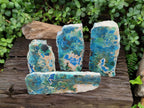 Polished One Side Shattuckite Slices x 6 From Kaokoveld, Namibia - Toprock Gemstones and Minerals 