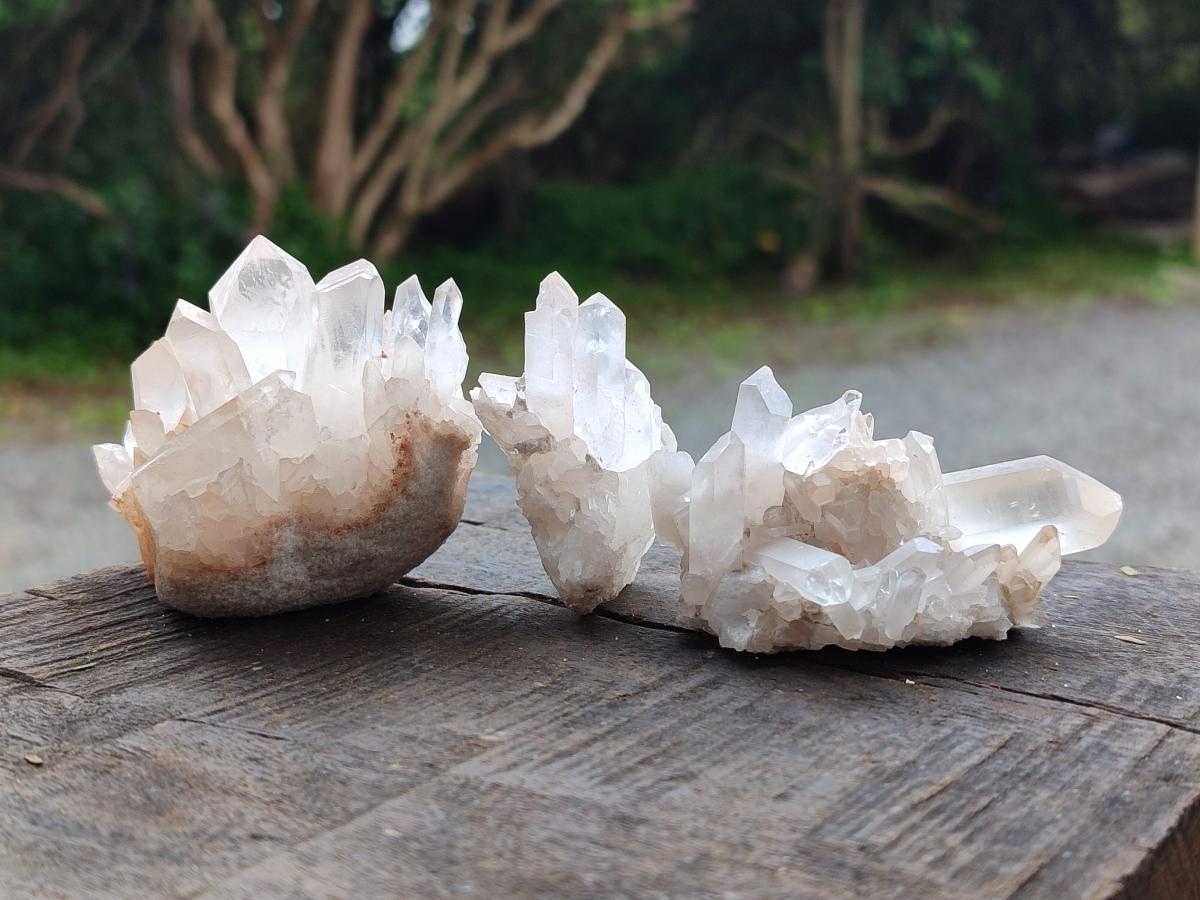Natural Mixed Quartz Clusters x 27 From Madagascar - Toprock Gemstones and Minerals 