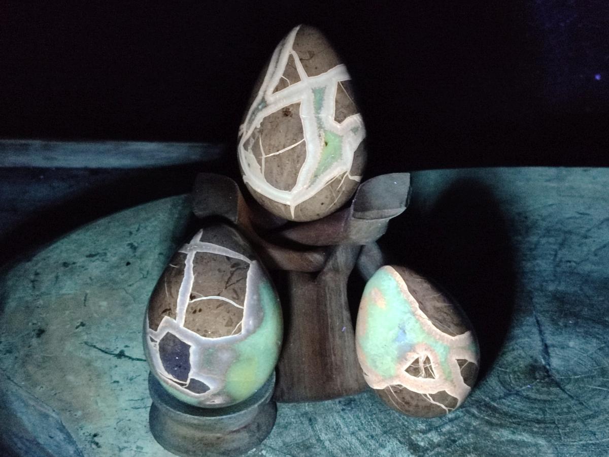 Polished Septerye Eggs x 3 From Mahajanga, Madagascar - Toprock Gemstones and Minerals 