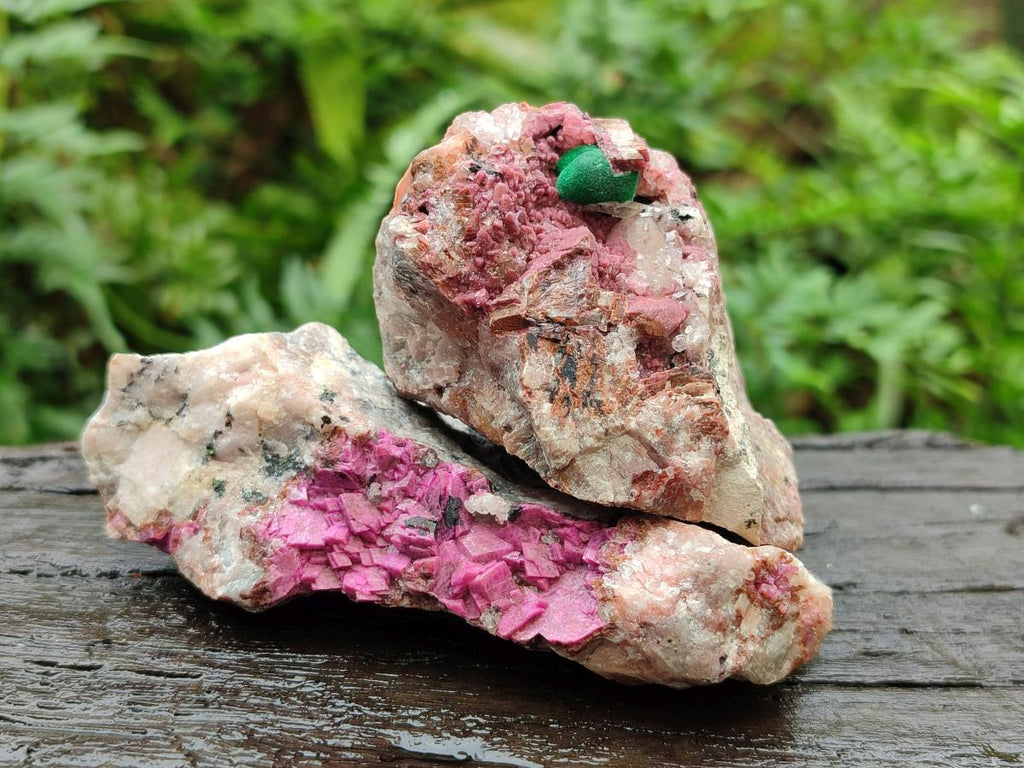 Natural Salrose Cobaltoan Dolomite Specimens with Various Inclusions x 12 From Kakanda, Congo - Toprock Gemstones and Minerals 