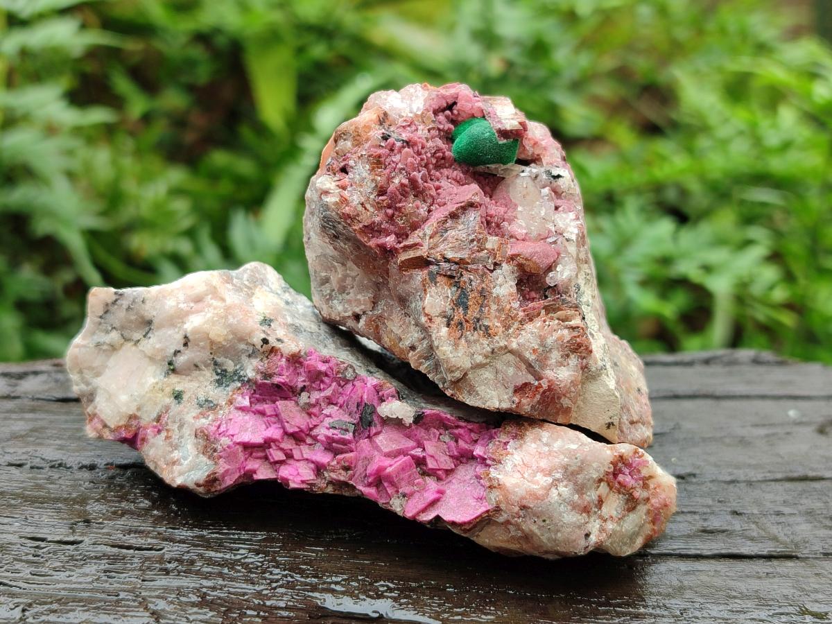 Natural Salrose Cobaltoan Dolomite Specimens with Various Inclusions x 12 From Kakanda, Congo - Toprock Gemstones and Minerals 