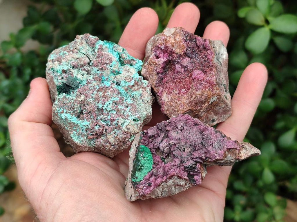 Natural Salrose Cobaltoan Dolomite Specimens with Various Inclusions x 12 From Kakanda, Congo - Toprock Gemstones and Minerals 