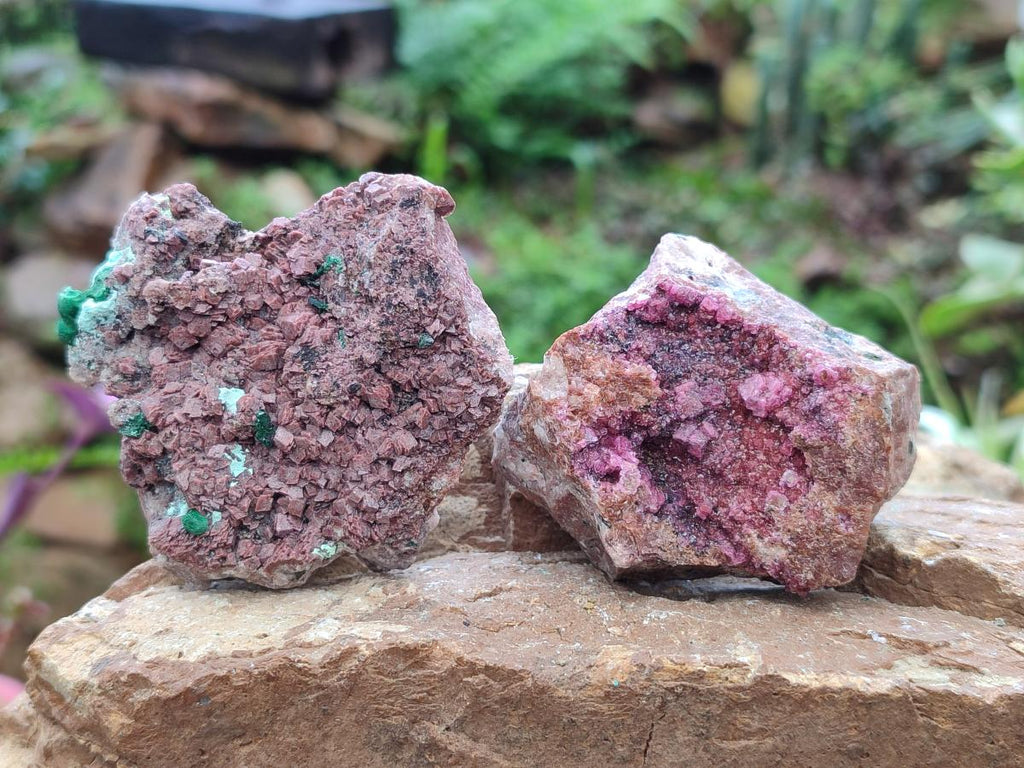 Natural Salrose Cobaltoan Dolomite Specimens with Various Inclusions x 12 From Kakanda, Congo - Toprock Gemstones and Minerals 