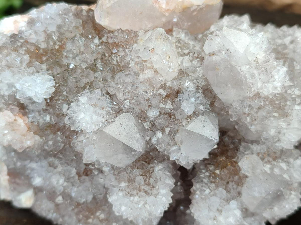 Natural White Spirit Quartz Clusters x 2 From Boekenhouthoek, South Africa - Toprock Gemstones and Minerals 