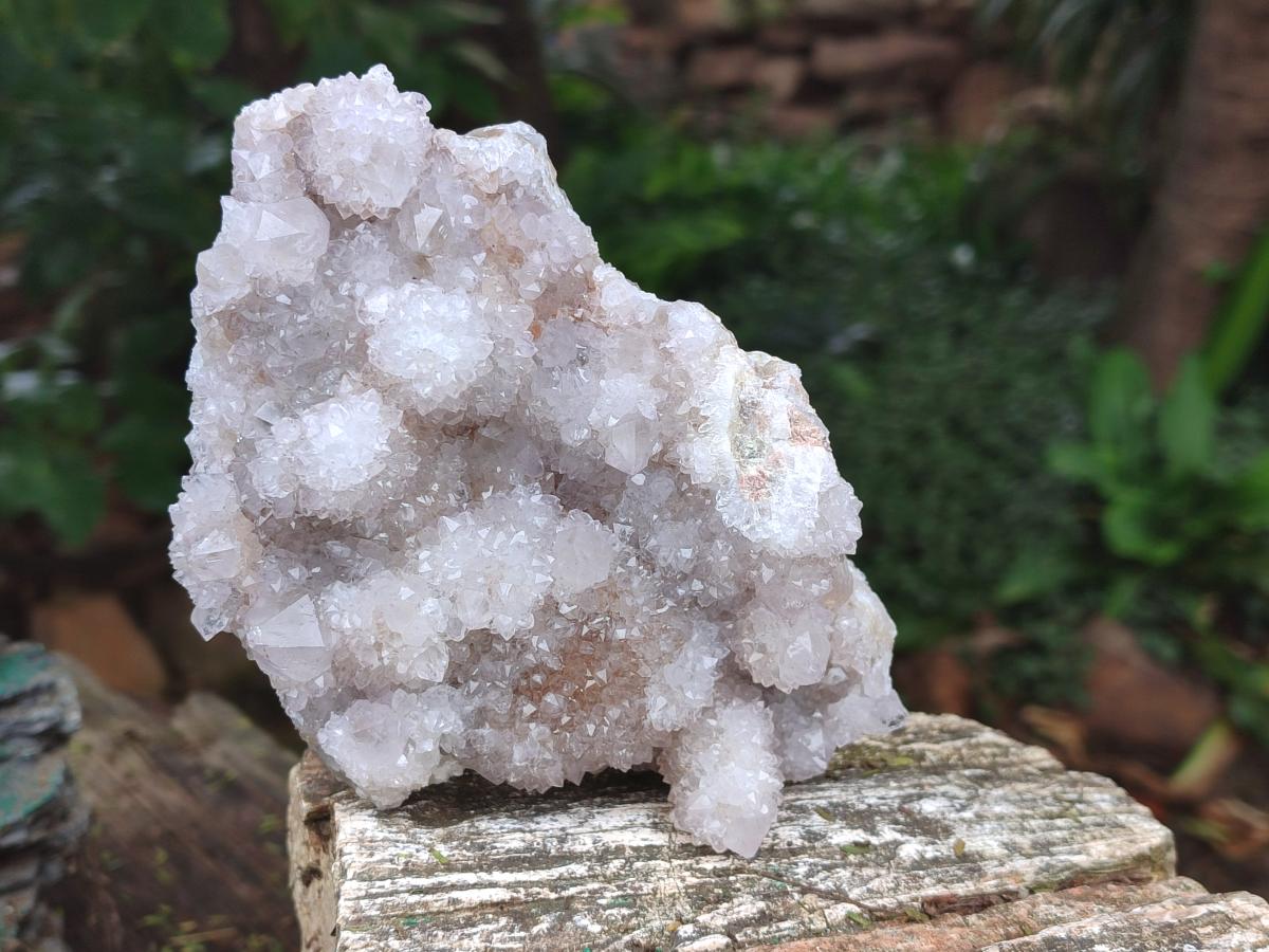 Natural White Spirit Quartz Clusters x 2 From Boekenhouthoek, South Africa - Toprock Gemstones and Minerals 