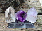 Polished Mixed Quartz Crystals x 6 From Madagascar - Toprock Gemstones and Minerals 