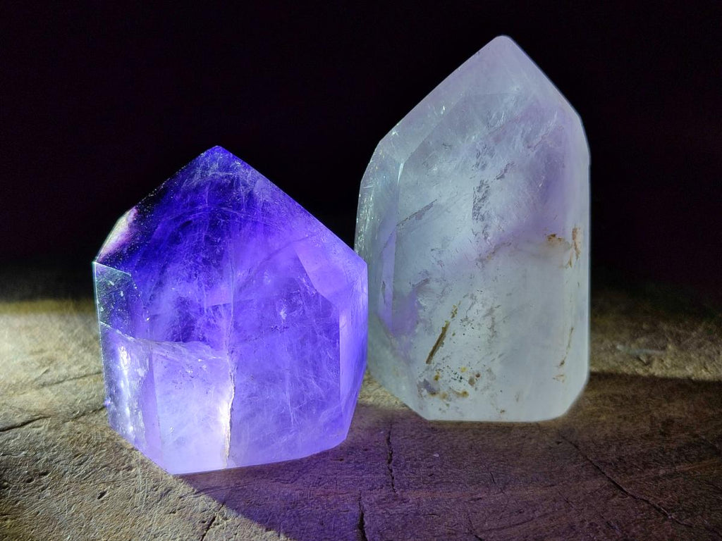 Polished Mixed Quartz Crystals x 6 From Madagascar - Toprock Gemstones and Minerals 