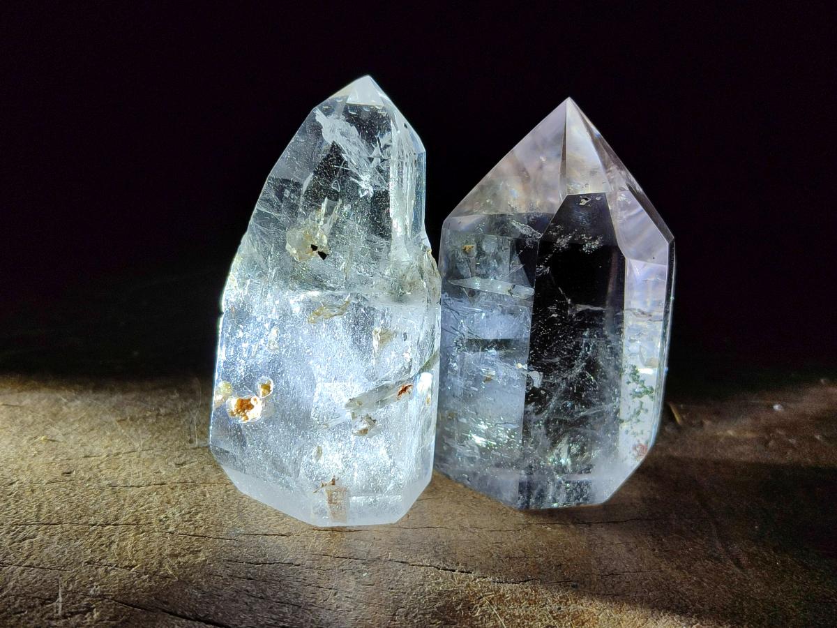 Polished Mixed Quartz Crystals x 6 From Madagascar - Toprock Gemstones and Minerals 