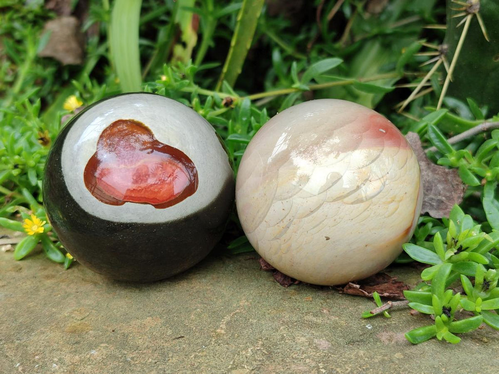 Polished Polychrome Jasper Spheres x 4 From NW Coast, Madagascar - Toprock Gemstones and Minerals 