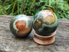 Polished Polychrome Jasper Spheres x 4 From NW Coast, Madagascar - Toprock Gemstones and Minerals 