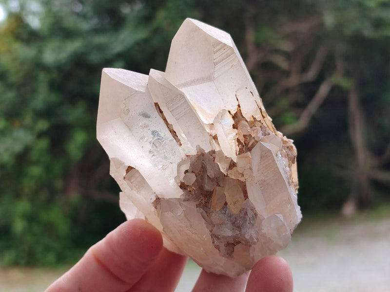 Natural Mixed Quartz Crystals and Clusters x 15 From Madagascar - Toprock Gemstones and Minerals 