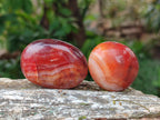 Polished Carnelian Agate Gemstone Galets x 35 From Madagascar - Toprock Gemstones and Minerals 