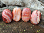 Polished Carnelian Agate Gemstone Galets x 35 From Madagascar - Toprock Gemstones and Minerals 