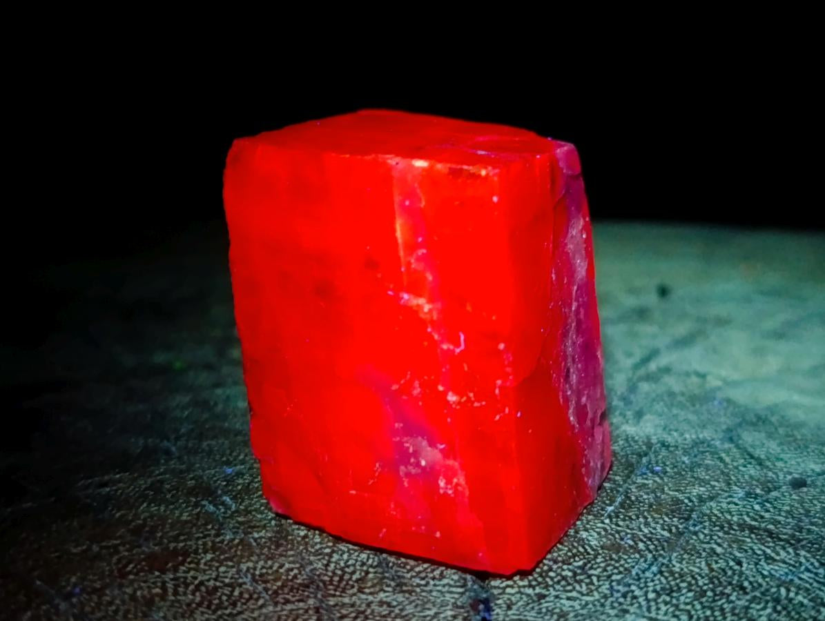 Natural Rhombohedral Sunset Orange Calcite Specimens x 12 From Spitzkop, Namibia - Toprock Gemstones and Minerals 