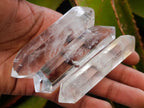 Polished Clear Quartz Double Terminated Crystals x 12 From Madagascar - Toprock Gemstones and Minerals 